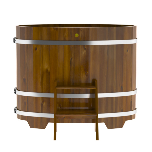 Купель Овальная Bentwood из морёной лиственницы Рустик 0,69 х 1,31 х 1,1 м. Фото № 5