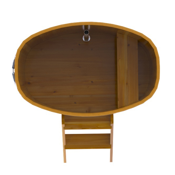 Купель Овальная Bentwood из натуральной лиственницы Рустик 0,76 х 1,16 х 1,0 м. Фото № 4