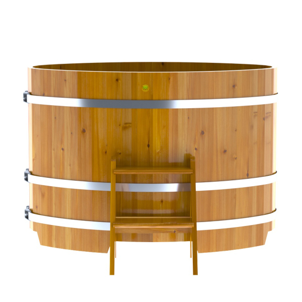 Купель Овальная Bentwood из натуральной лиственницы Рустик 0,80 х 1,42 х 1,0 м. Фото № 5