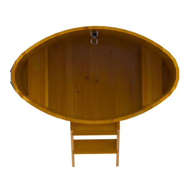 Купель Овальная Bentwood из натуральной лиственницы Рустик 0,80 х 1,42 х 1,1 м. Фото № 5