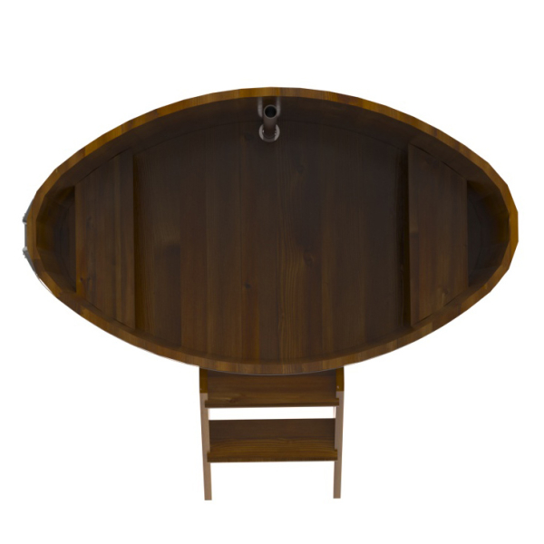 Купель Овальная Bentwood из морёной лиственницы Рустик 0,80 х 1,42 х 1,1 м. Фото № 4