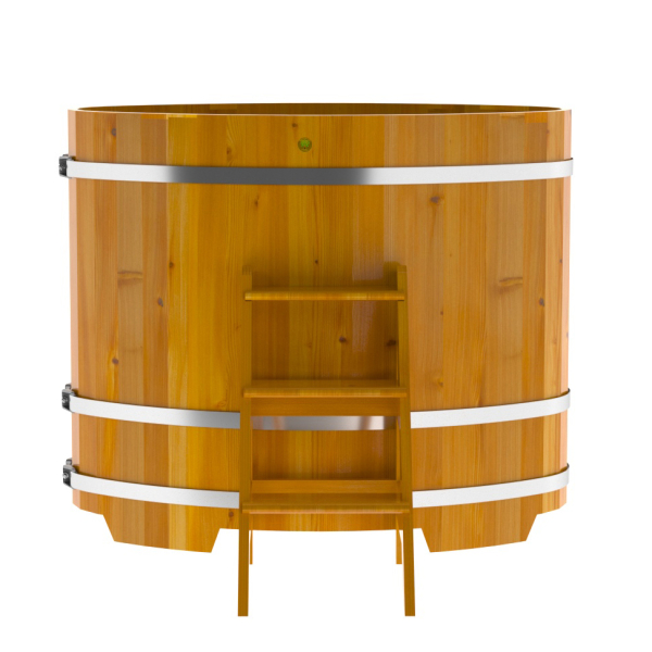 Купель Овальная Bentwood из натуральной лиственницы Рустик 0,80 х 1,42 х 1,2 м. Фото № 2
