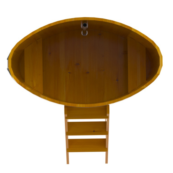 Купель Овальная Bentwood из натуральной лиственницы Рустик 0,80 х 1,42 х 1,2 м. Фото № 5