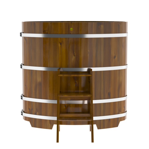 Купель Овальная Bentwood из морёной лиственницы Рустик 0,80 х 1,42 х 1,4 м. Фото № 2