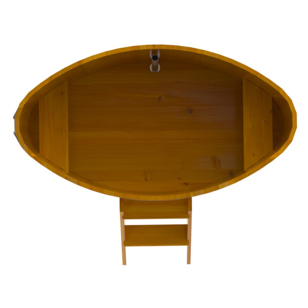 Купель Овальная Bentwood из натуральной лиственницы Рустик 0,92 х 1,66 х 1,0 м. Фото № 5