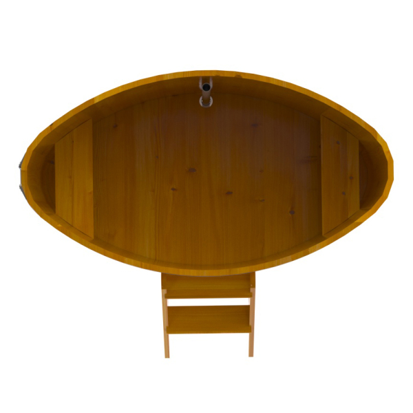 Купель Овальная Bentwood из натуральной лиственницы Рустик 0,92 х 1,66 х 1,1 м. Фото № 4