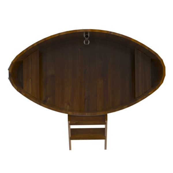 Купель Овальная Bentwood из морёной лиственницы Рустик 0,92 х 1,66 х 1,1 м. Фото № 4