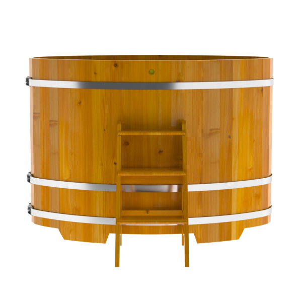 Купель Овальная Bentwood из натуральной лиственницы Рустик 0,92 х 1,66 х 1,2 м. Фото № 4
