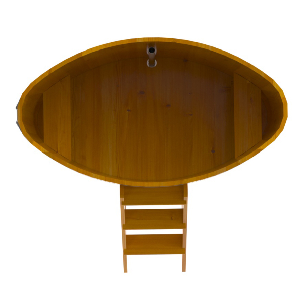 Купель Овальная Bentwood из натуральной лиственницы Рустик 0,92 х 1,66 х 1,2 м. Фото № 5