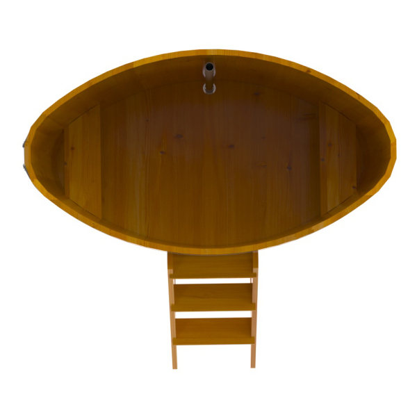 Купель Овальная Bentwood из натуральной лиственницы Рустик 0,92 х 1,66 х 1,4 м. Фото № 5