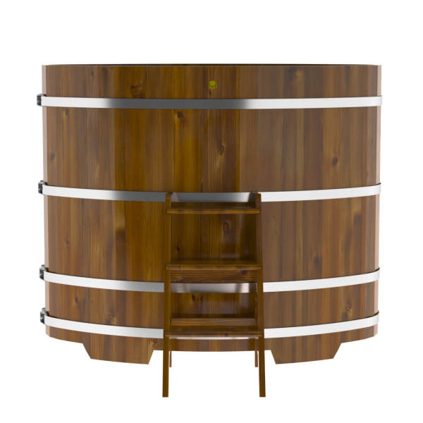 Купель Овальная Bentwood из морёной лиственницы Рустик 0,92 х 1,66 х 1,4 м. Фото № 3