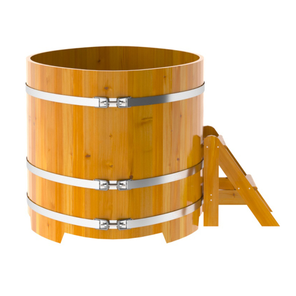 Купель Овальная Bentwood из натуральной лиственницы Рустик 1,08 х 1,75 х 1,0 м. Фото № 2