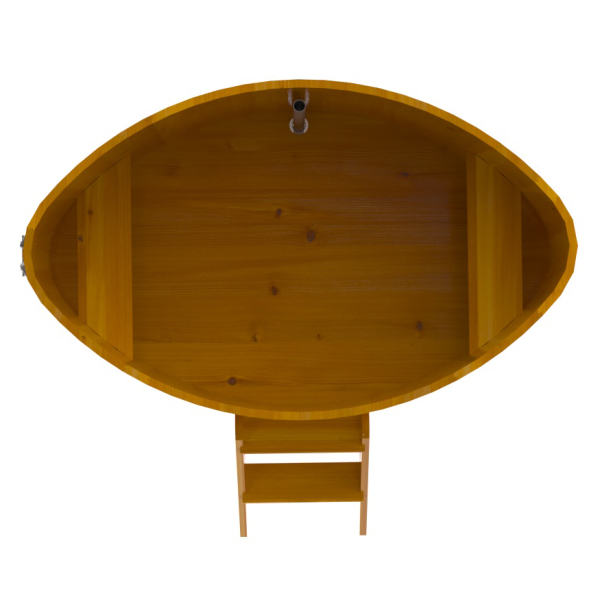 Купель Овальная Bentwood из натуральной лиственницы Рустик 1,08 х 1,75 х 1,0 м. Фото № 5