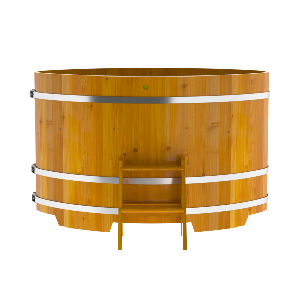 Купель Овальная Bentwood из натуральной лиственницы Рустик 1,08 х 1,75 х 1,1 м. Фото № 2