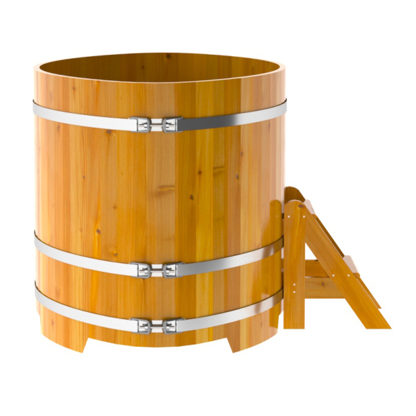 Купель Овальная Bentwood из натуральной лиственницы Рустик 1,08 х 1,75 х 1,1 м. Фото № 3
