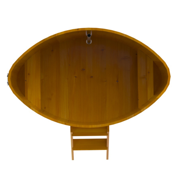 Купель Овальная Bentwood из натуральной лиственницы Рустик 1,08 х 1,75 х 1,1 м. Фото № 5