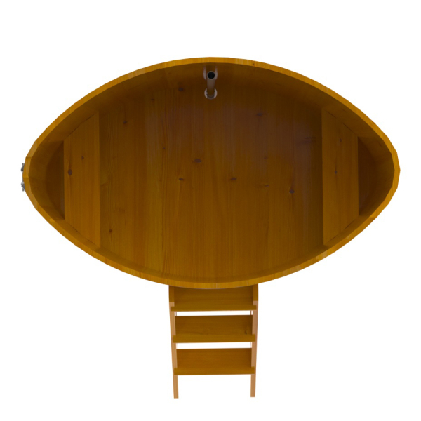 Купель Овальная Bentwood из натуральной лиственницы Рустик 1,08 х 1,75 х 1,2 м. Фото № 5