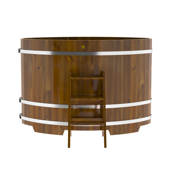 Купель Овальная Bentwood из морёной лиственницы Рустик 1,08 х 1,75 х 1,2 м. Фото № 5