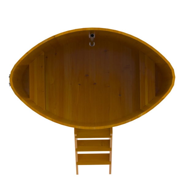 Купель Овальная Bentwood из натуральной лиственницы Рустик 1,08 х 1,75 х 1,4 м. Фото № 5