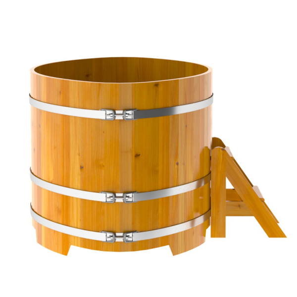 Купель Овальная Bentwood из натуральной лиственницы Рустик 1,15 х 1,83 х 1,0 м. Фото № 5