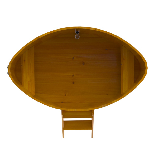 Купель Овальная Bentwood из натуральной лиственницы Рустик 1,15 х 1,83 х 1,0 м. Фото № 4