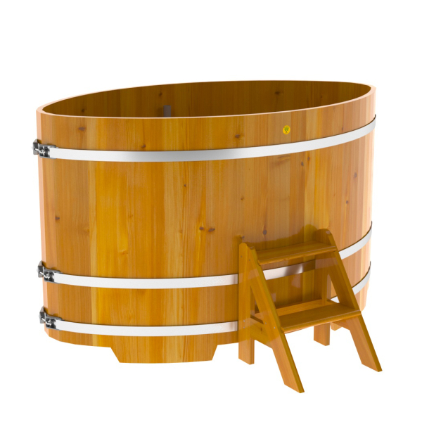 Купель Овальная Bentwood из натуральной лиственницы Рустик 1,15 х 1,83 х 1,1 м. Фото № 1