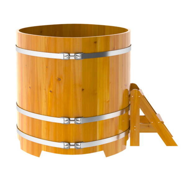 Купель Овальная Bentwood из натуральной лиственницы Рустик 1,15 х 1,83 х 1,1 м. Фото № 2