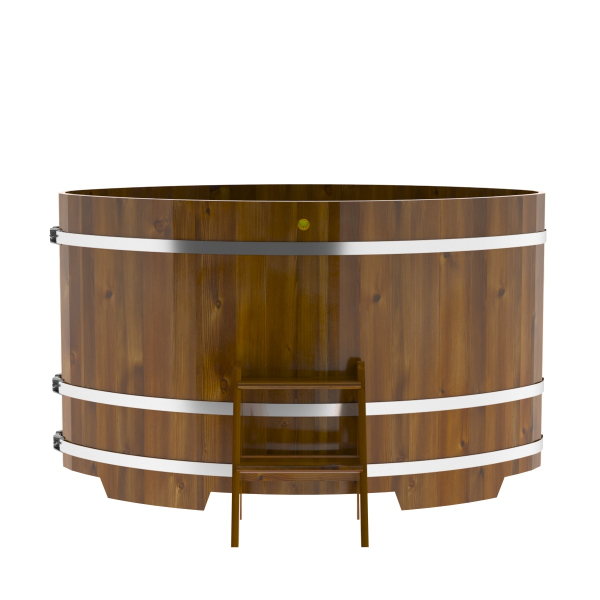 Купель Овальная Bentwood из морёной лиственницы Рустик 1,15 х 1,83 х 1,1 м. Фото № 2
