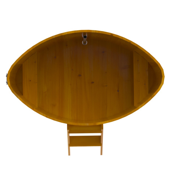 Купель Овальная Bentwood из натуральной лиственницы Рустик 1,15 х 1,83 х 1,1 м. Фото № 3