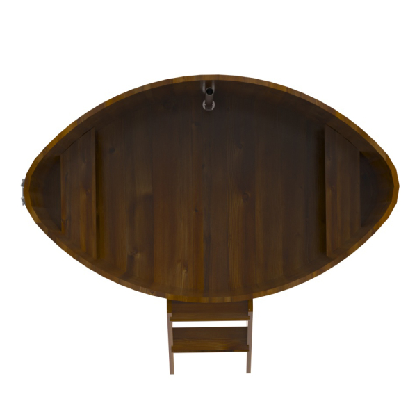 Купель Овальная Bentwood из морёной лиственницы Рустик 1,15 х 1,83 х 1,1 м. Фото № 3