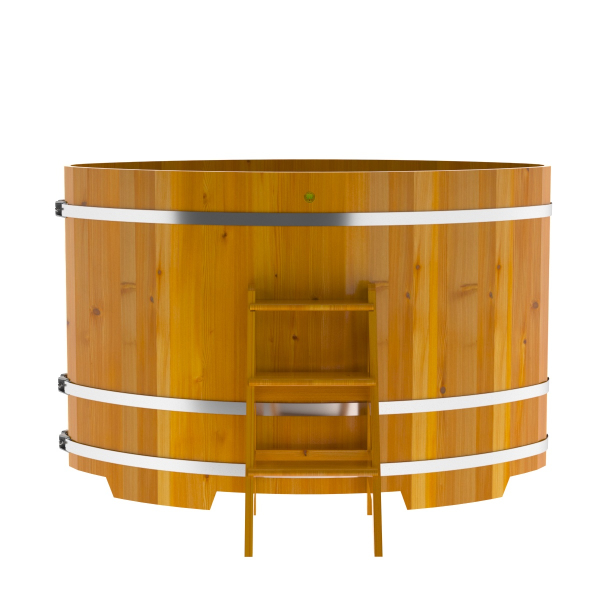 Купель Овальная Bentwood из натуральной лиственницы Рустик 1,15 х 1,83 х 1,2 м. Фото № 4