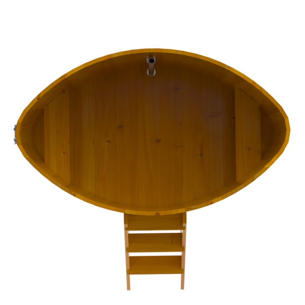 Купель Овальная Bentwood из натуральной лиственницы Рустик 1,15 х 1,83 х 1,2 м. Фото № 5