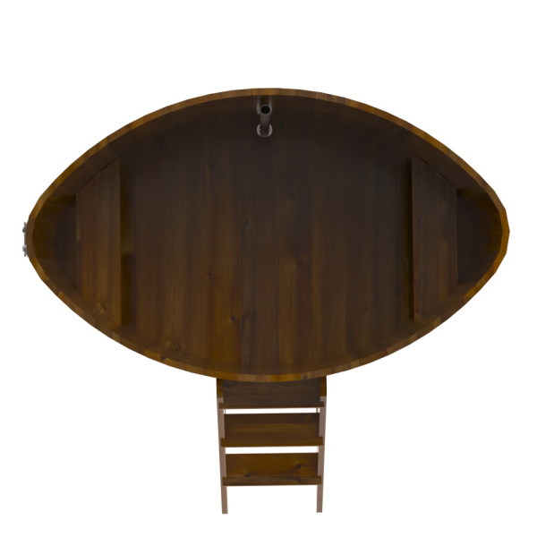 Купель Овальная Bentwood из морёной лиственницы Рустик 1,15 х 1,83 х 1,2 м. Фото № 5