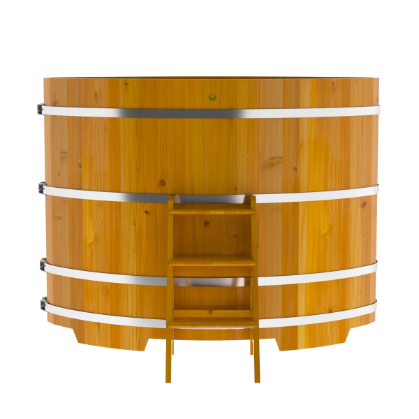 Купель Овальная Bentwood из натуральной лиственницы Рустик 1,15 х 1,83 х 1,4 м. Фото № 2