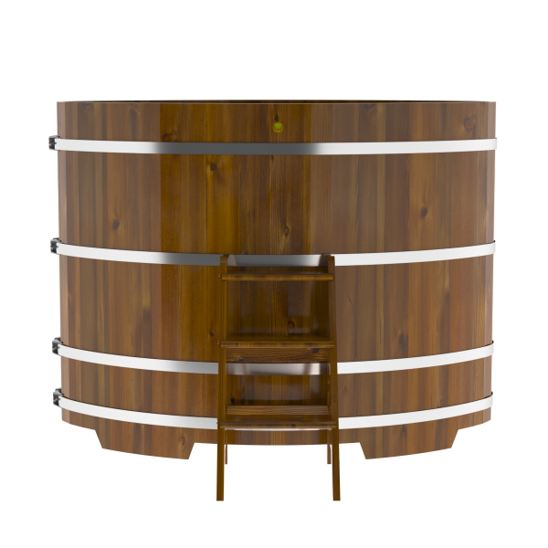 Купель Овальная Bentwood из морёной лиственницы Рустик 1,15 х 1,83 х 1,4 м. Фото № 3