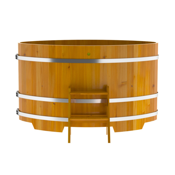 Купель Овальная Bentwood из натуральной лиственницы Рустик 1,02 х 1,68 х 1,0 м. Фото № 2