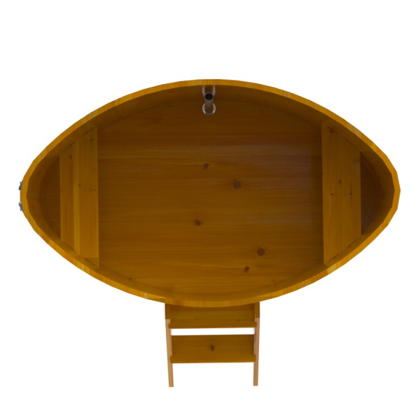 Купель Овальная Bentwood из натуральной лиственницы Рустик 1,02 х 1,68 х 1,0 м. Фото № 5