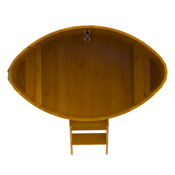 Купель Овальная Bentwood из натуральной лиственницы Рустик 1,02 х 1,68 х 1,1 м. Фото № 5