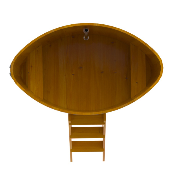 Купель Овальная Bentwood из натуральной лиственницы Рустик 1,02 х 1,68 х 1,2 м. Фото № 5
