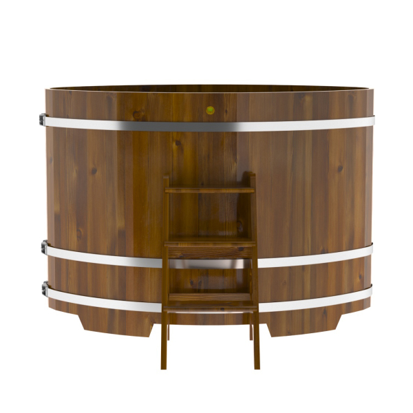 Купель Овальная Bentwood из морёной лиственницы Рустик 1,02 х 1,68 х 1,2 м. Фото № 4