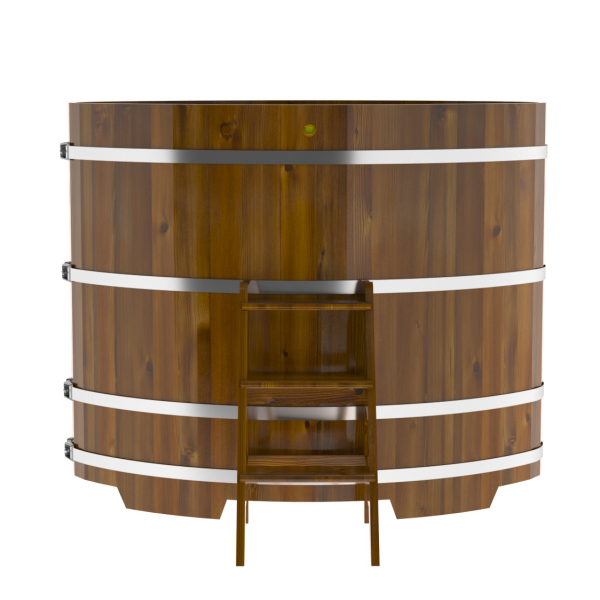 Купель Овальная Bentwood из морёной лиственницы Рустик 1,02 х 1,68 х 1,4 м. Фото № 3