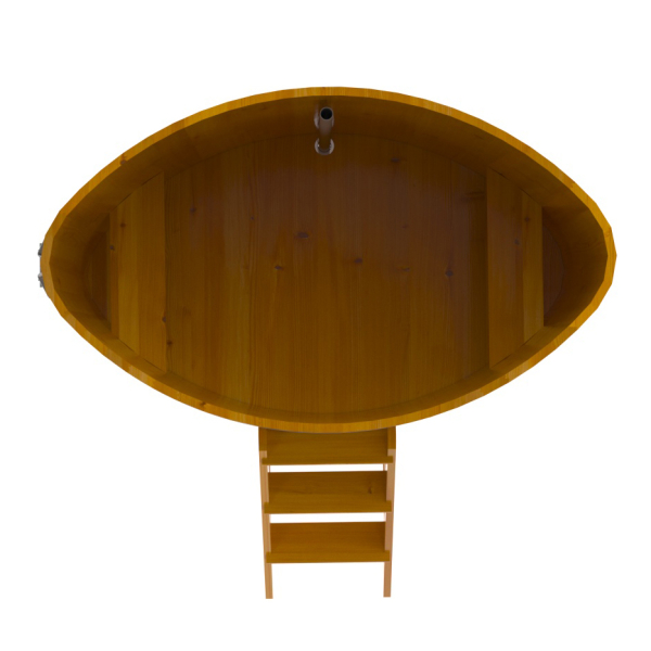 Купель Овальная Bentwood из натуральной лиственницы Рустик 1,02 х 1,68 х 1,4 м. Фото № 5