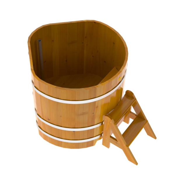 Купель Угловая Bentwood из натуральной лиственницы Рустик 1,03 х 1,03 х 1,0 м. Фото № 2