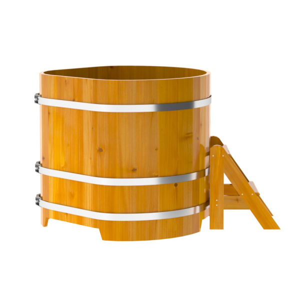 Купель Угловая Bentwood из натуральной лиственницы Рустик 1,03 х 1,03 х 1,0 м. Фото № 4