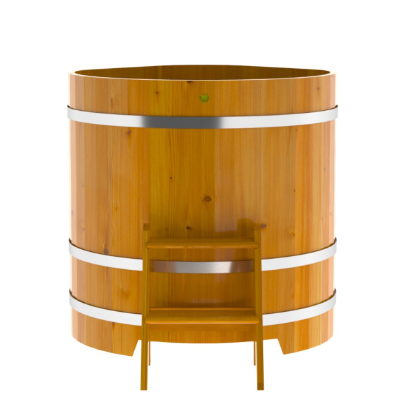 Купель Угловая Bentwood из натуральной лиственницы Рустик 1,03 х 1,03 х 1,1 м. Фото № 2