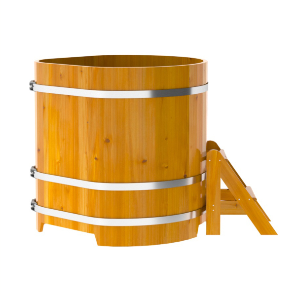 Купель Угловая Bentwood из натуральной лиственницы Рустик 1,03 х 1,03 х 1,1 м. Фото № 3