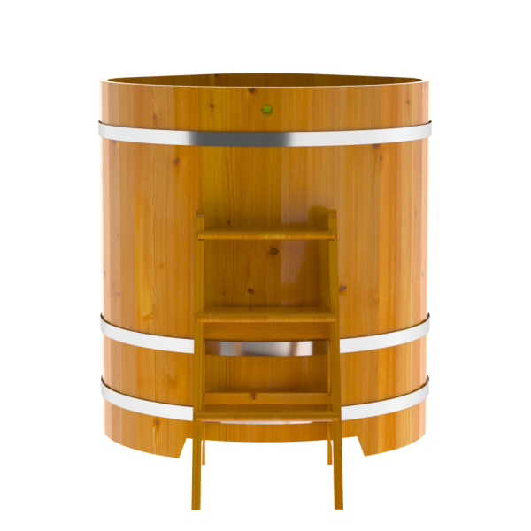 Купель Угловая Bentwood из натуральной лиственницы Рустик 1,03 х 1,03 х 1,2 м. Фото № 2
