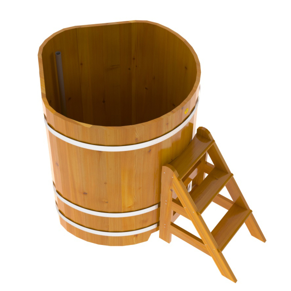 Купель Угловая Bentwood из натуральной лиственницы Рустик 1,03 х 1,03 х 1,2 м. Фото № 4