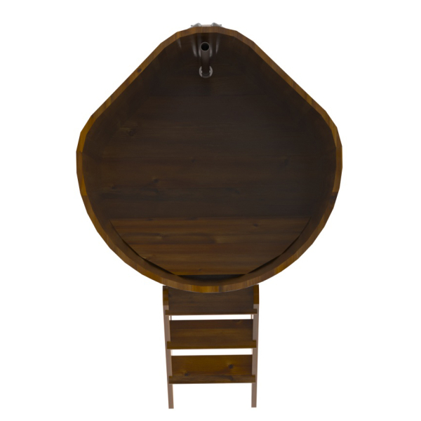 Купель Угловая Bentwood из морёной лиственницы Рустик 1,03 х 1,03 х 1,4 м. Фото № 5