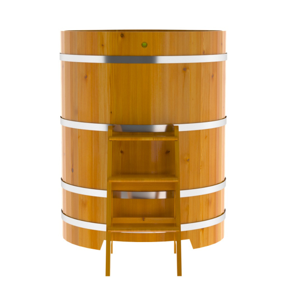Купель Угловая Bentwood из натуральной лиственницы Рустик 1,03 х 1,03 х 1,4 м. Фото № 5